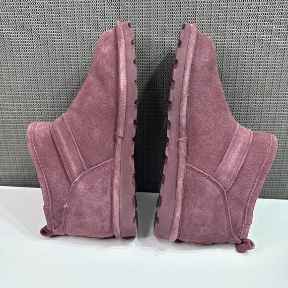 BEARPAW® Suede Petite Micro Boot Purple Women's Size 9 - Picture 6 of 8